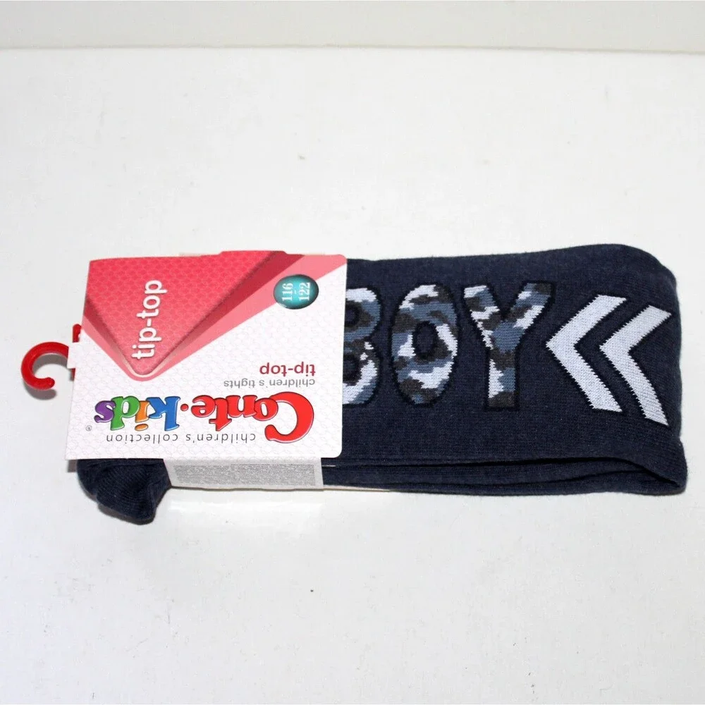 Conte Kids Tip Top Children’s Tights BOY solid Blue camo 3 to 7 years old